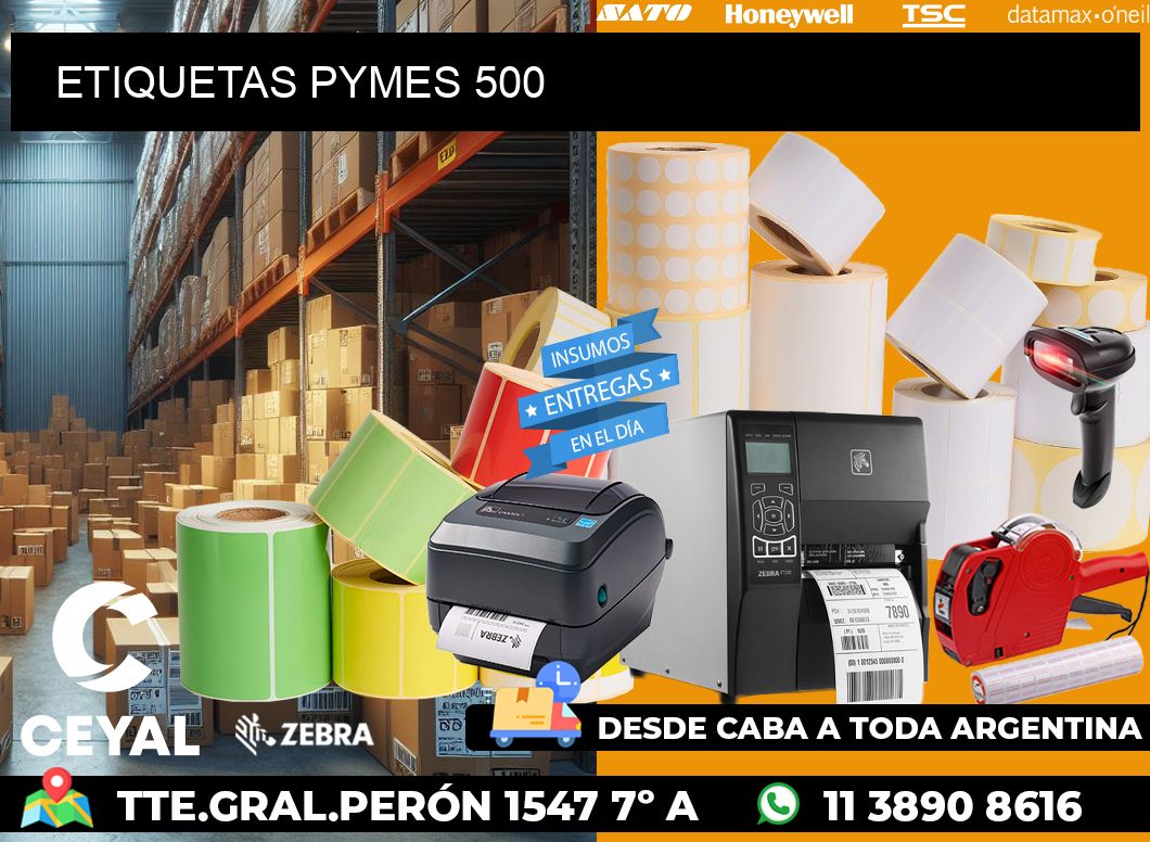 ETIQUETAS PYMES 500