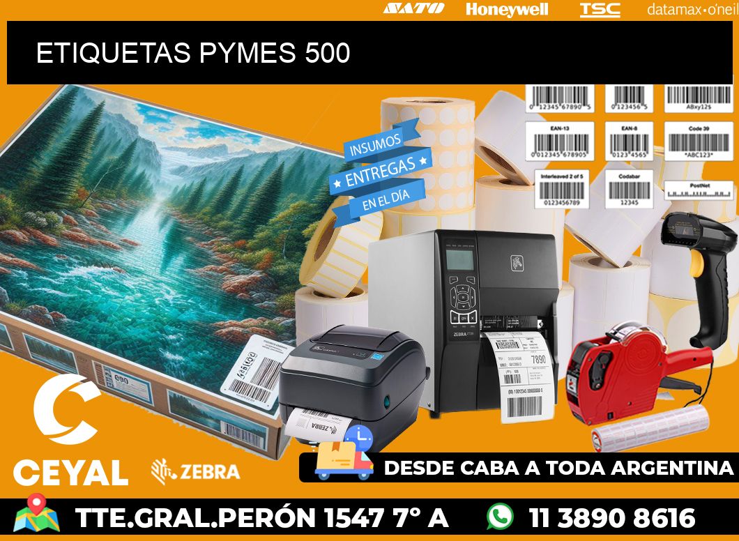 ETIQUETAS PYMES 500