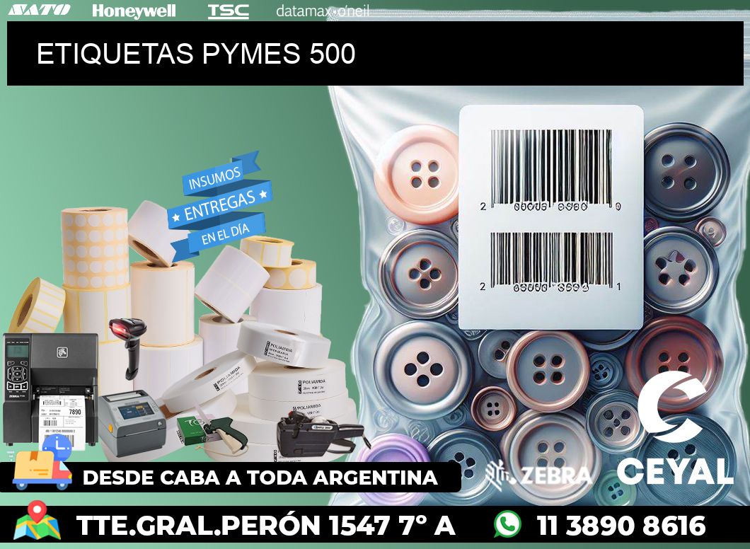 ETIQUETAS PYMES 500