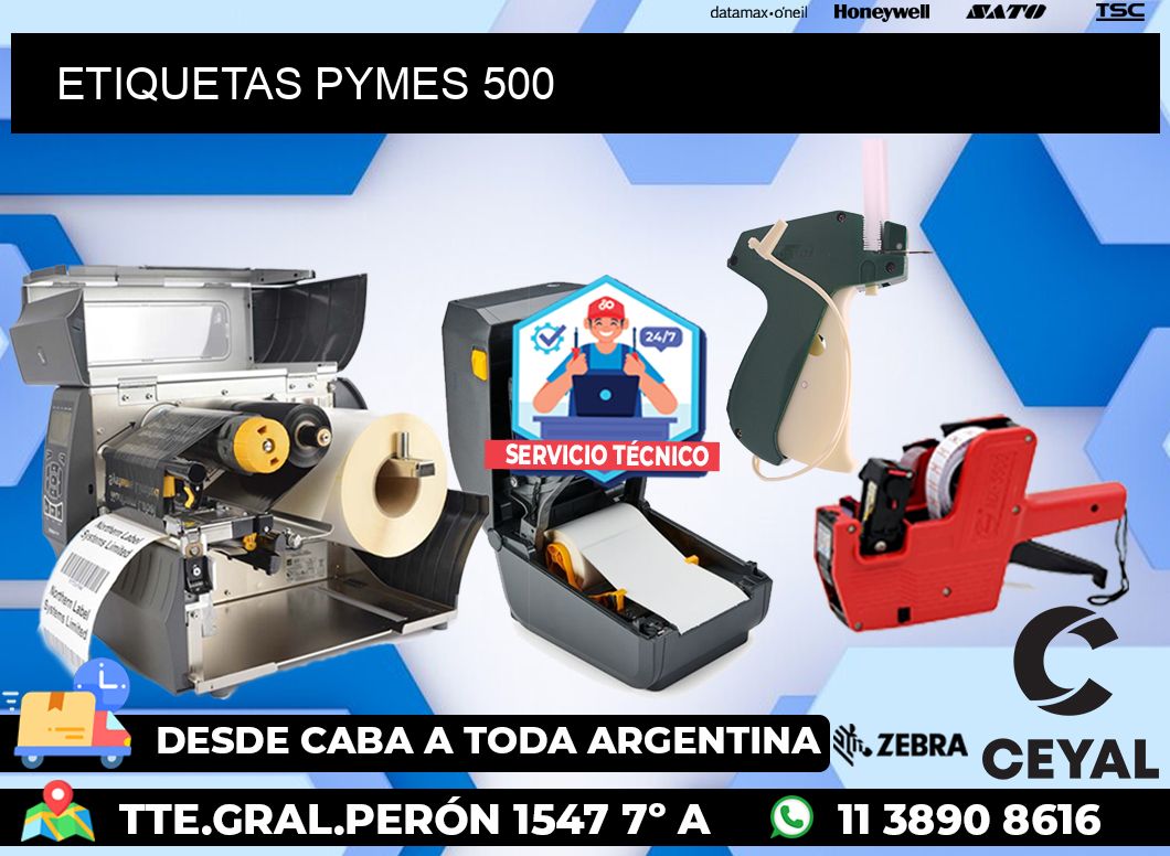 ETIQUETAS PYMES 500