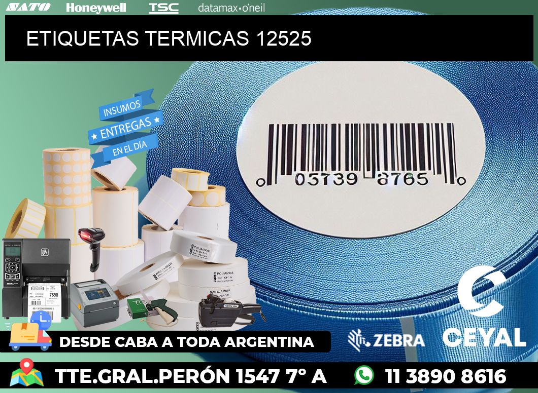 ETIQUETAS TERMICAS 12525