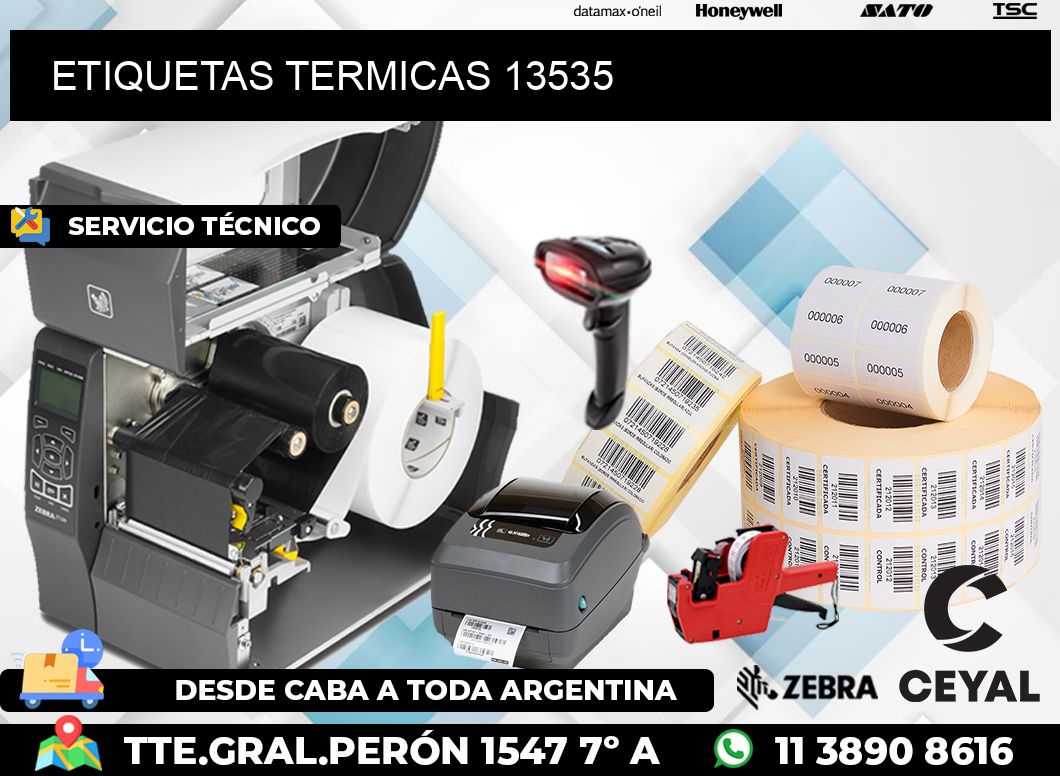 ETIQUETAS TERMICAS 13535