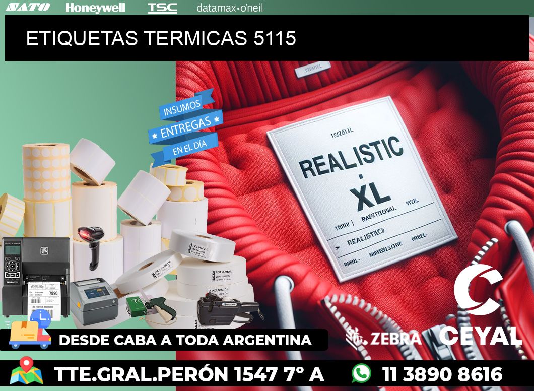 ETIQUETAS TERMICAS 5115