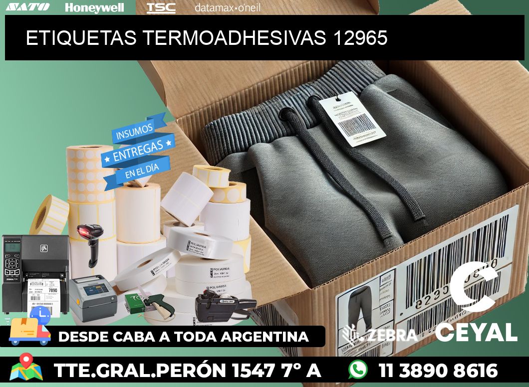 ETIQUETAS TERMOADHESIVAS 12965