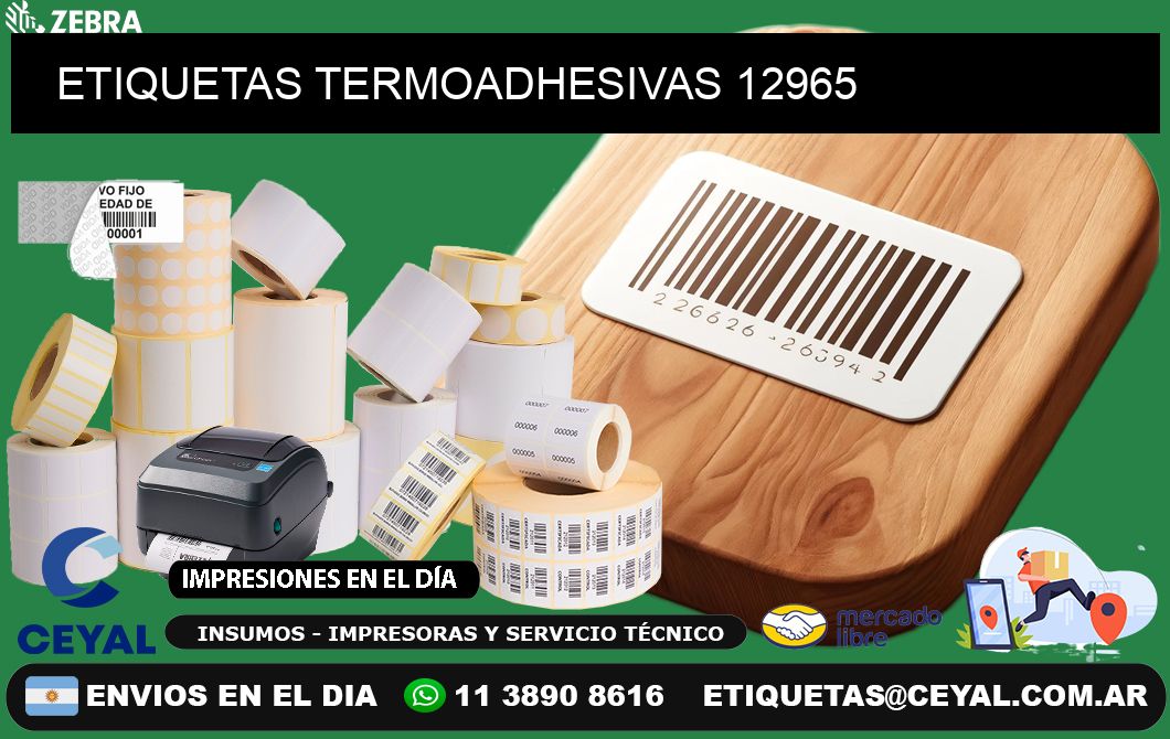 ETIQUETAS TERMOADHESIVAS 12965