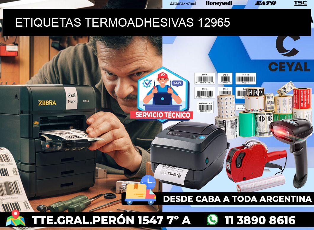 ETIQUETAS TERMOADHESIVAS 12965