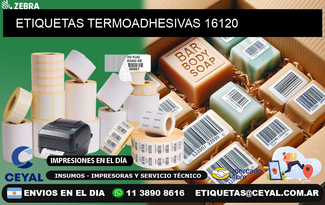 ETIQUETAS TERMOADHESIVAS 16120