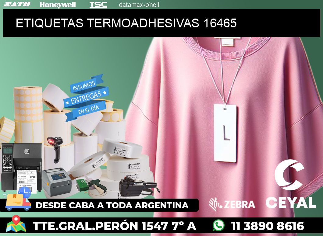 ETIQUETAS TERMOADHESIVAS 16465