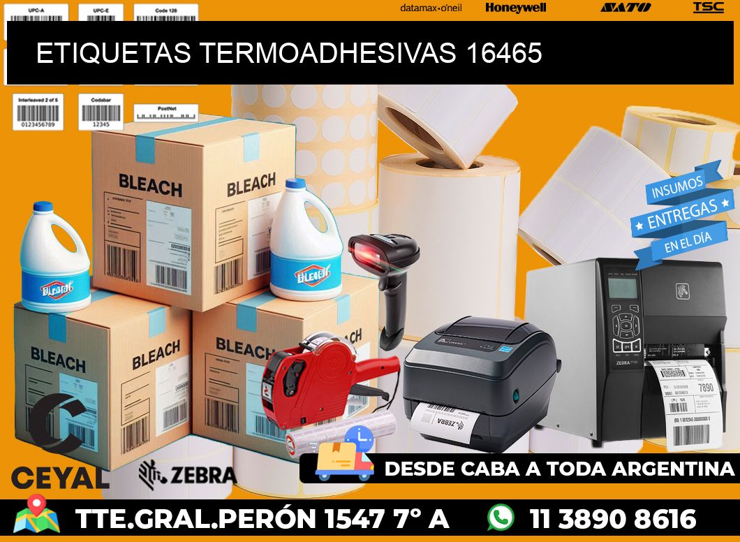 ETIQUETAS TERMOADHESIVAS 16465