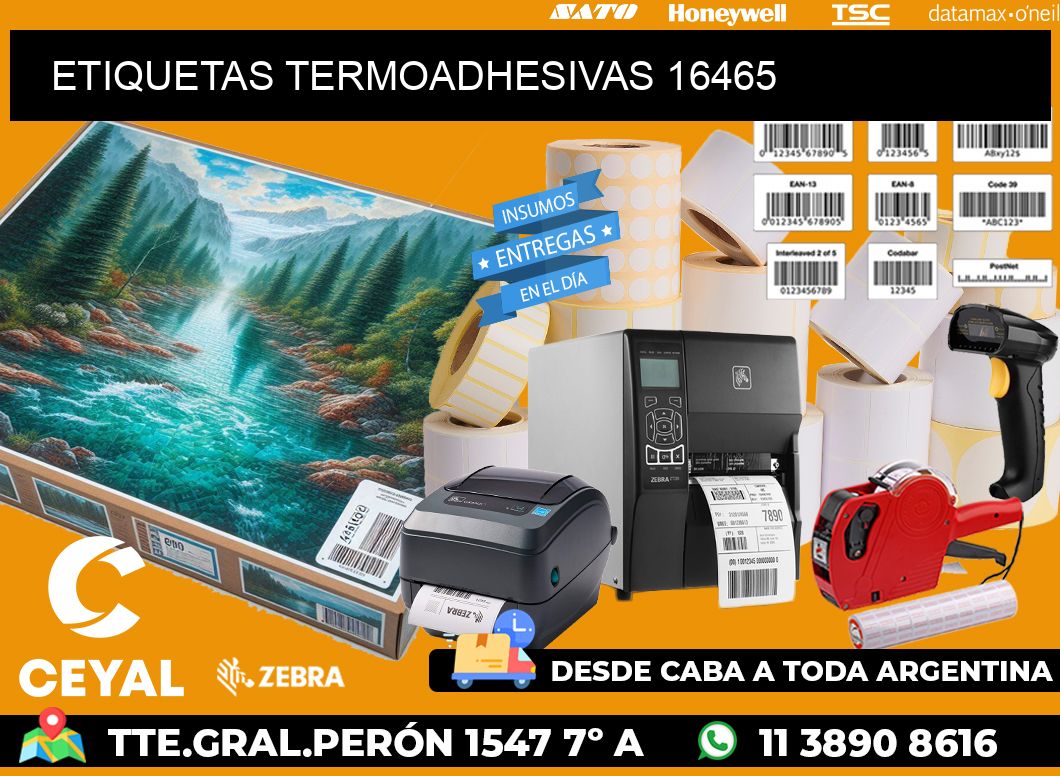 ETIQUETAS TERMOADHESIVAS 16465