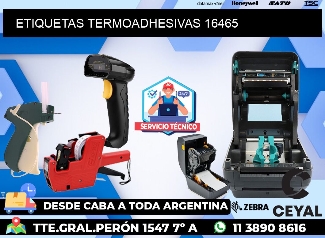 ETIQUETAS TERMOADHESIVAS 16465