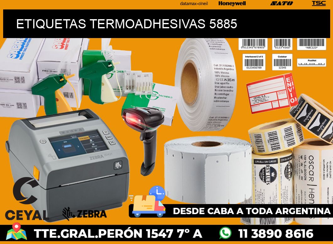 ETIQUETAS TERMOADHESIVAS 5885