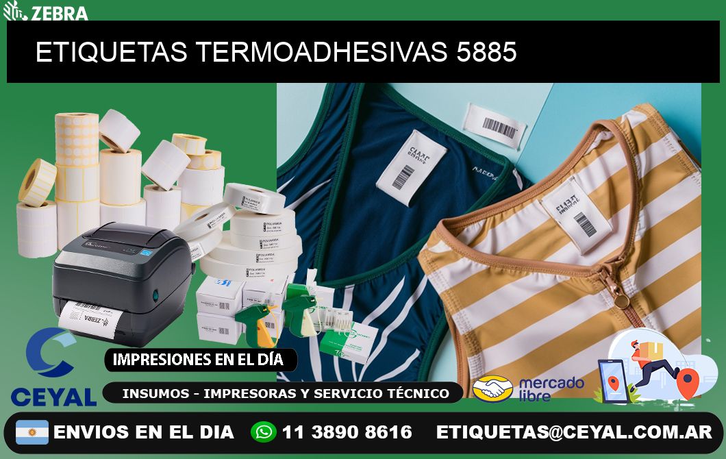 ETIQUETAS TERMOADHESIVAS 5885