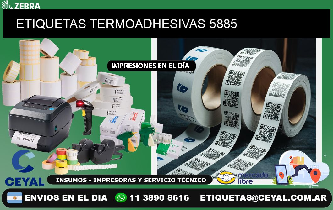 ETIQUETAS TERMOADHESIVAS 5885