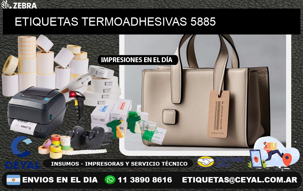 ETIQUETAS TERMOADHESIVAS 5885