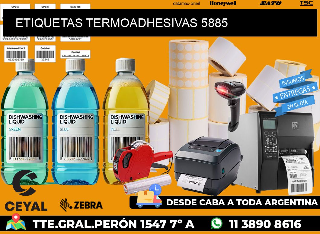 ETIQUETAS TERMOADHESIVAS 5885