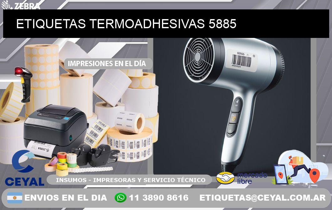 ETIQUETAS TERMOADHESIVAS 5885