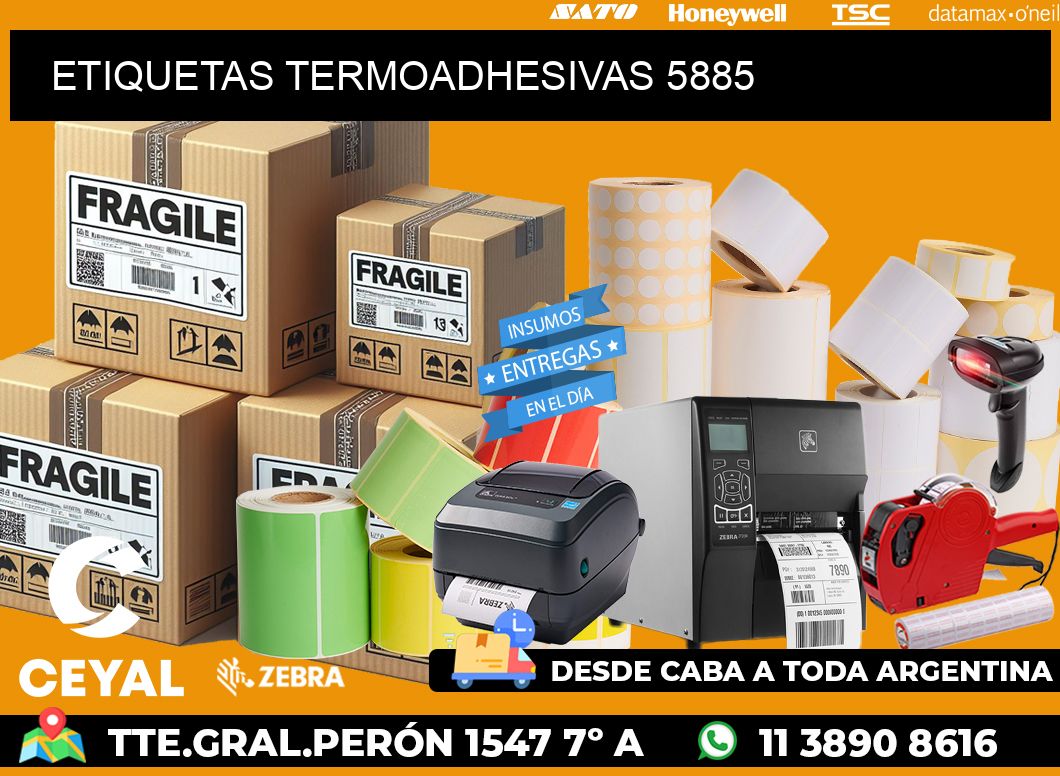 ETIQUETAS TERMOADHESIVAS 5885