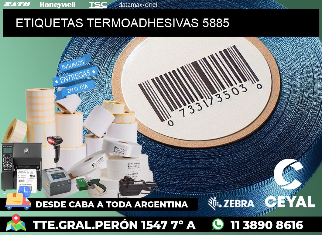 ETIQUETAS TERMOADHESIVAS 5885