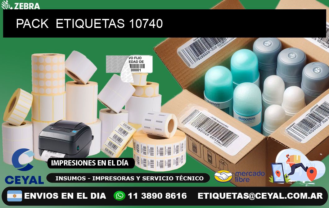 PACK  ETIQUETAS 10740