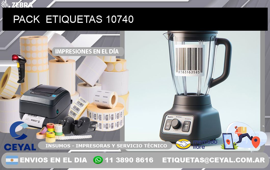 PACK  ETIQUETAS 10740