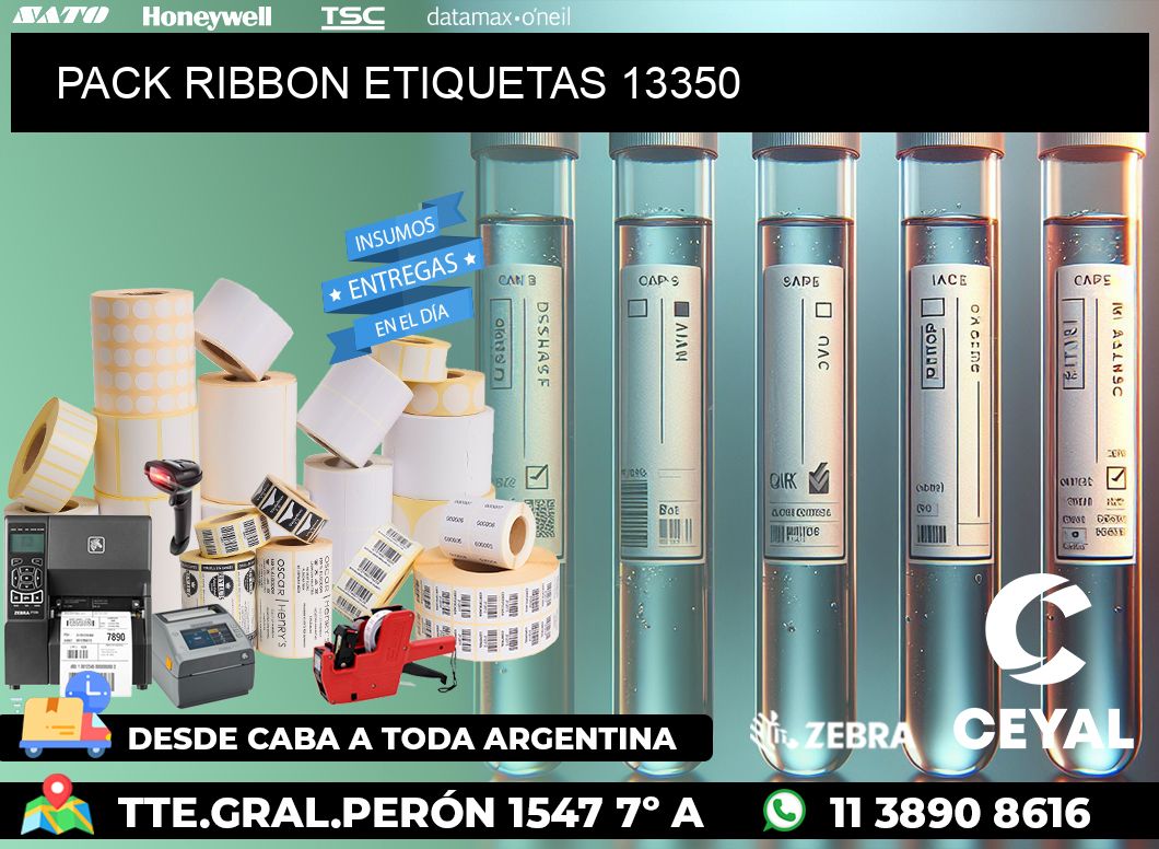 PACK RIBBON ETIQUETAS 13350