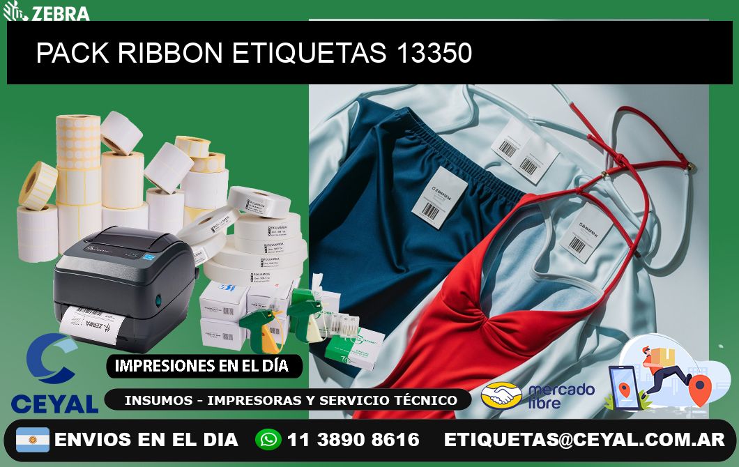 PACK RIBBON ETIQUETAS 13350