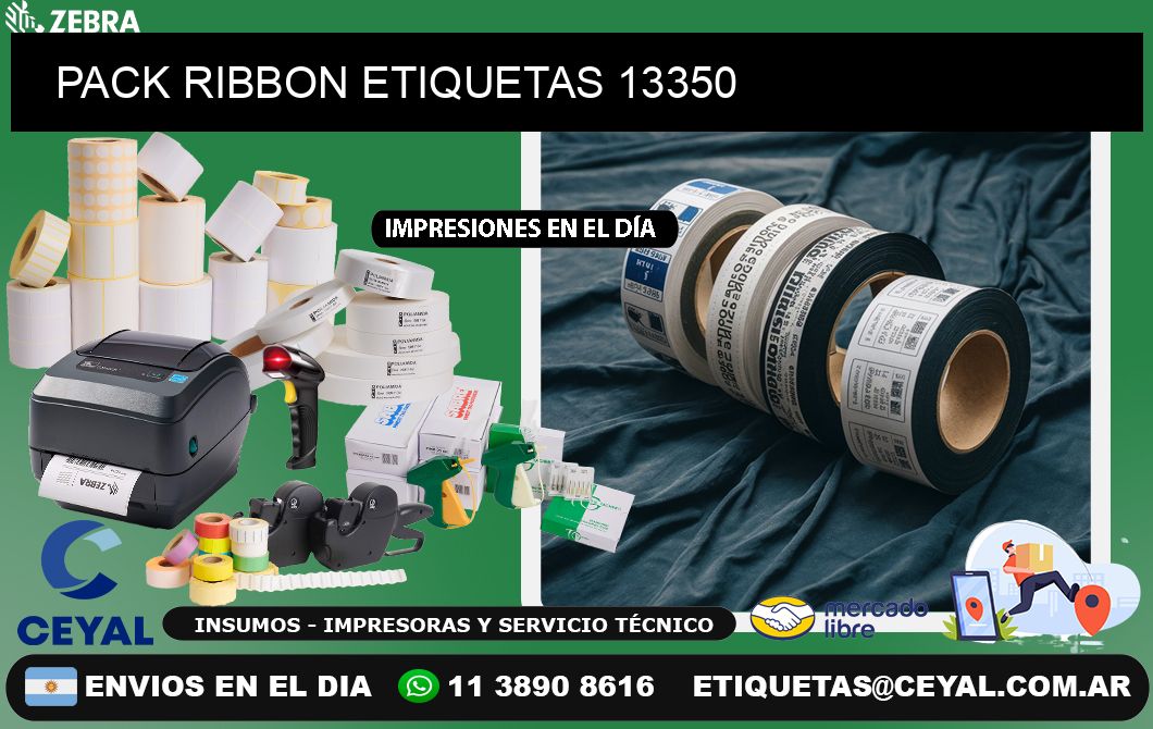 PACK RIBBON ETIQUETAS 13350