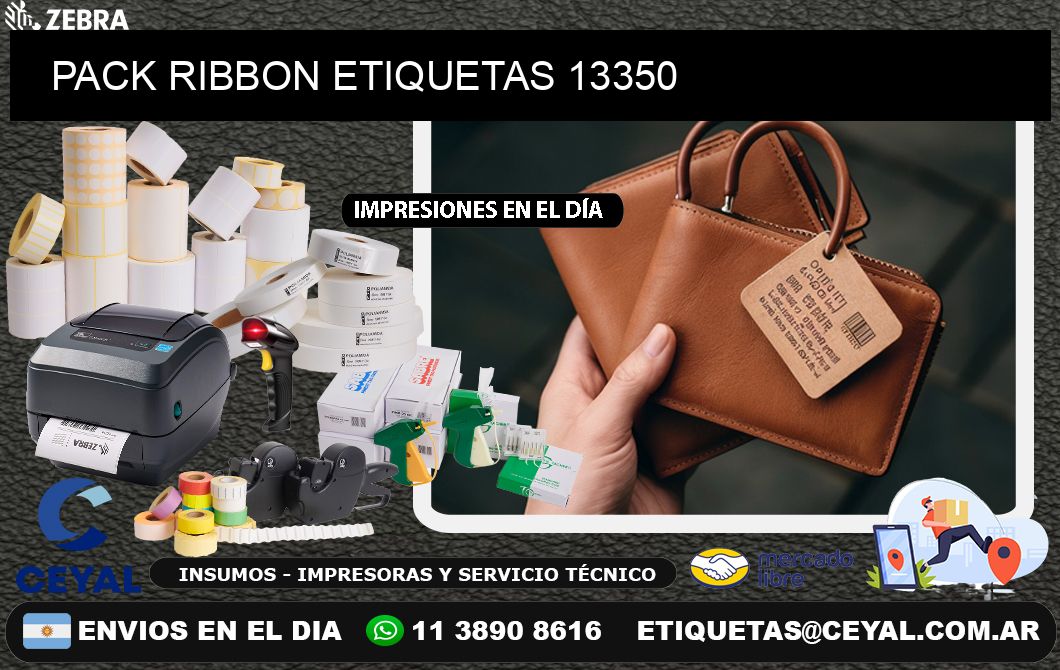 PACK RIBBON ETIQUETAS 13350