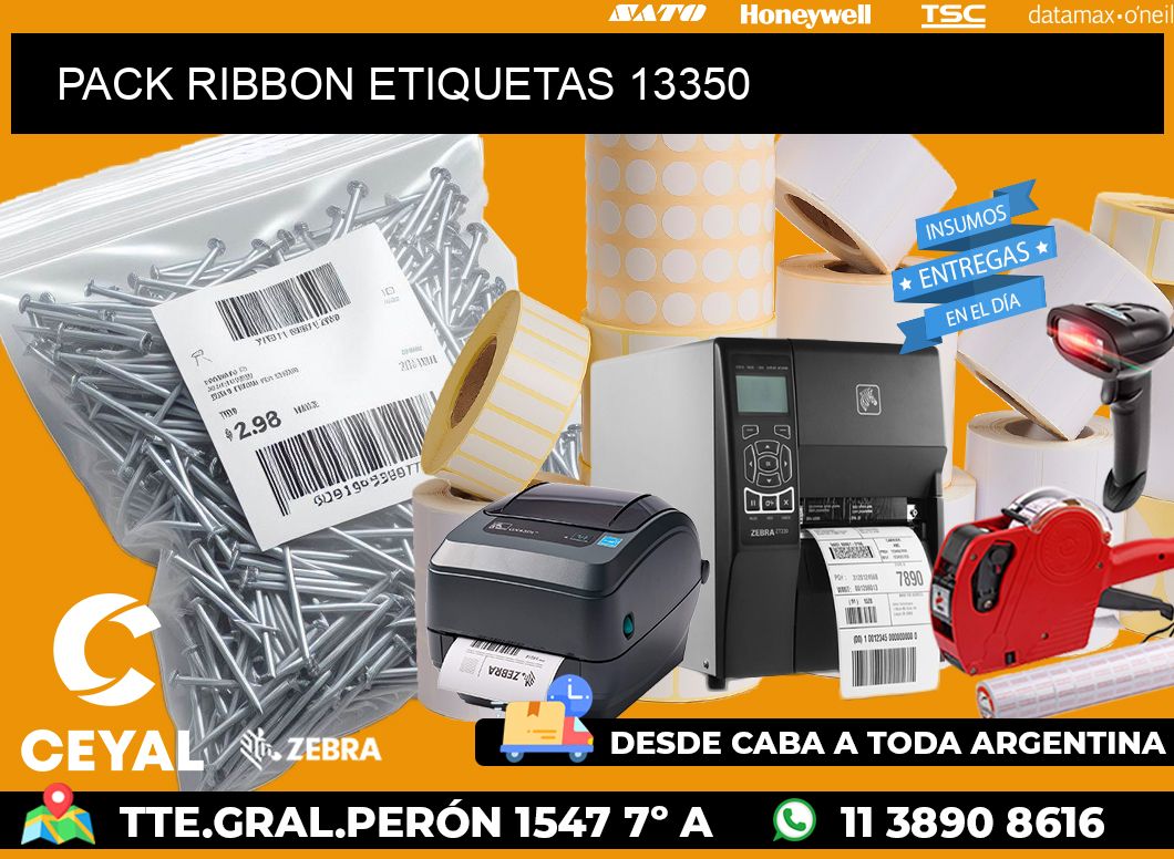 PACK RIBBON ETIQUETAS 13350