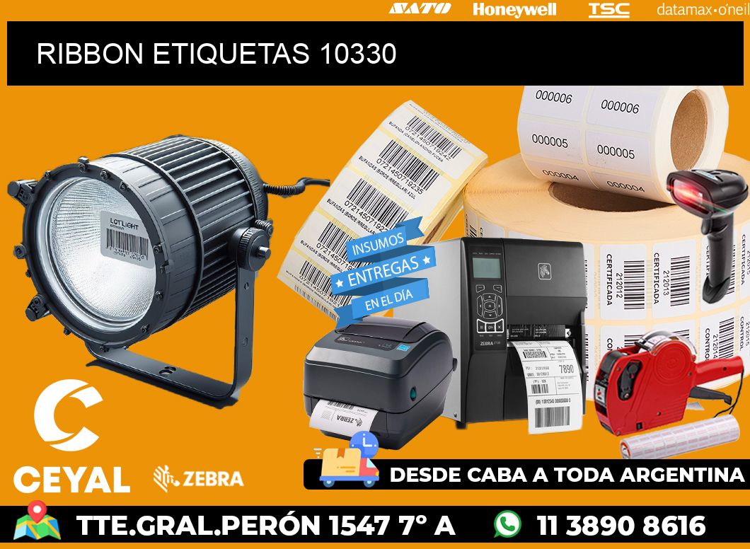 RIBBON ETIQUETAS 10330