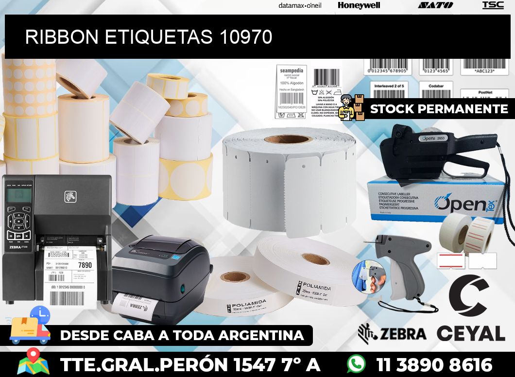 RIBBON ETIQUETAS 10970