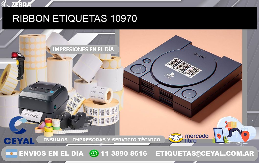 RIBBON ETIQUETAS 10970