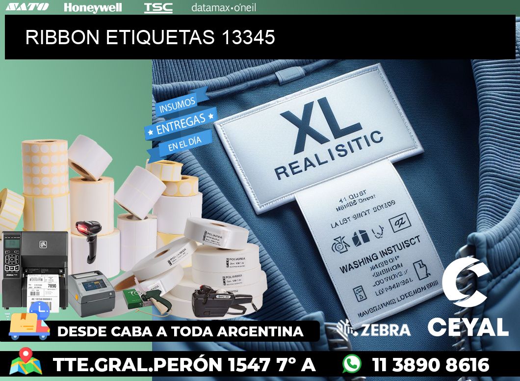 RIBBON ETIQUETAS 13345