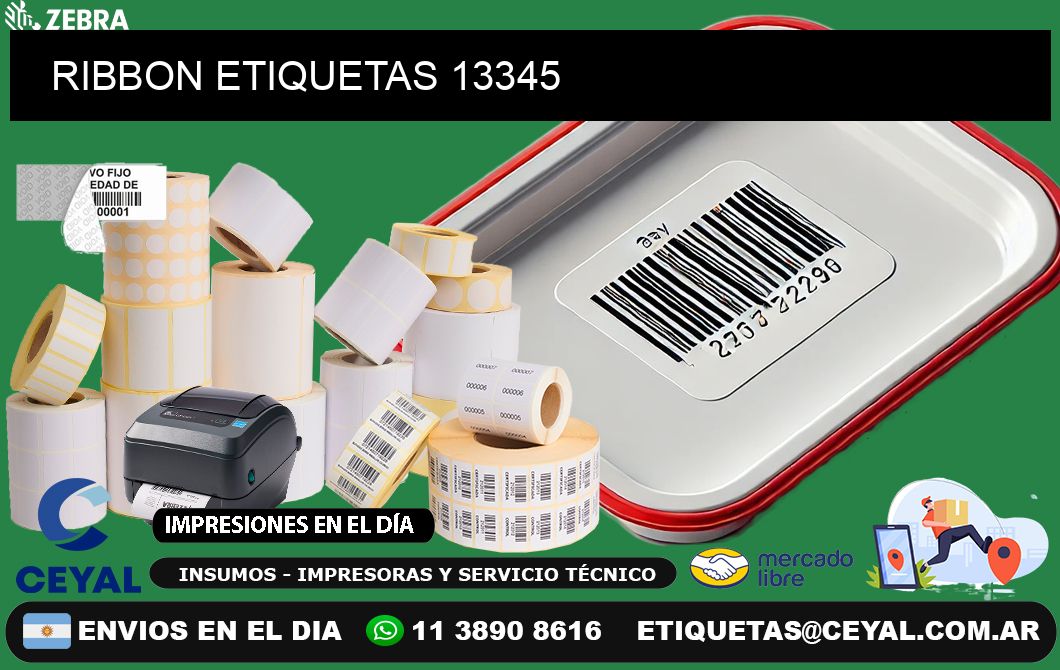 RIBBON ETIQUETAS 13345