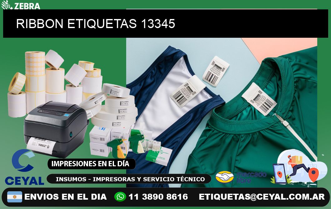 RIBBON ETIQUETAS 13345