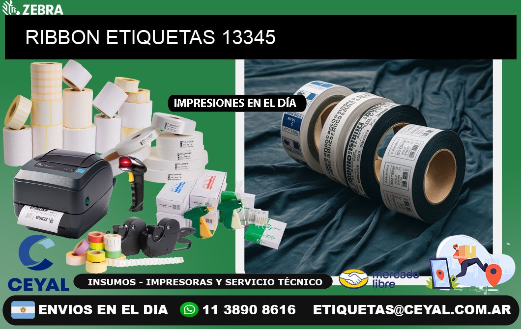 RIBBON ETIQUETAS 13345