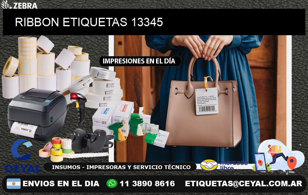 RIBBON ETIQUETAS 13345