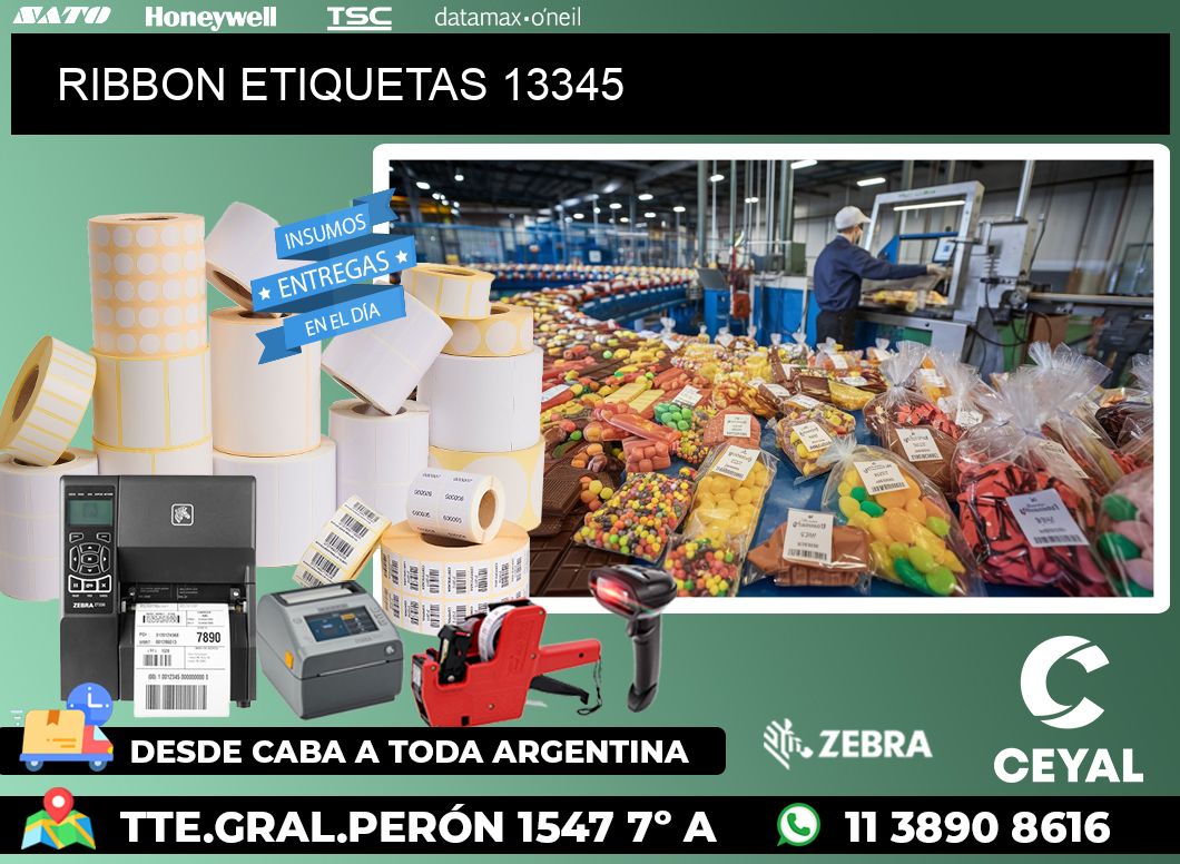 RIBBON ETIQUETAS 13345