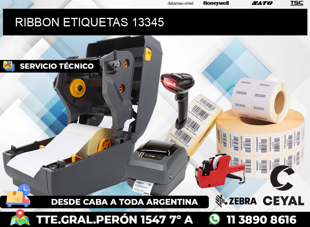 RIBBON ETIQUETAS 13345