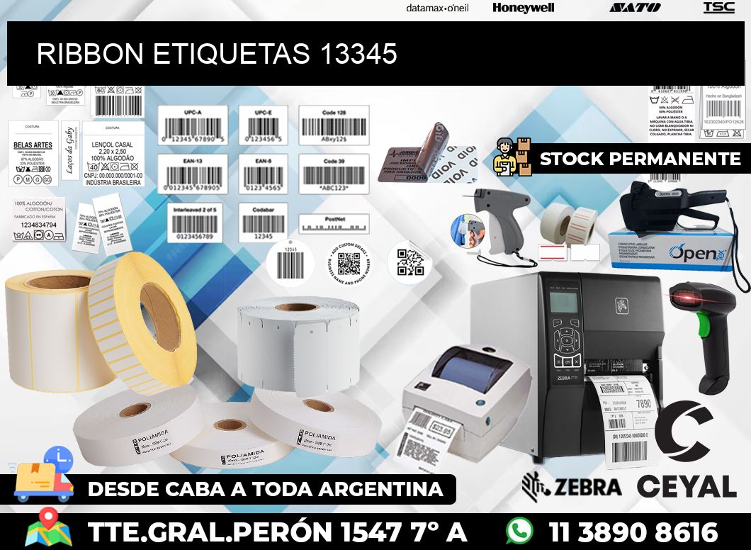 RIBBON ETIQUETAS 13345