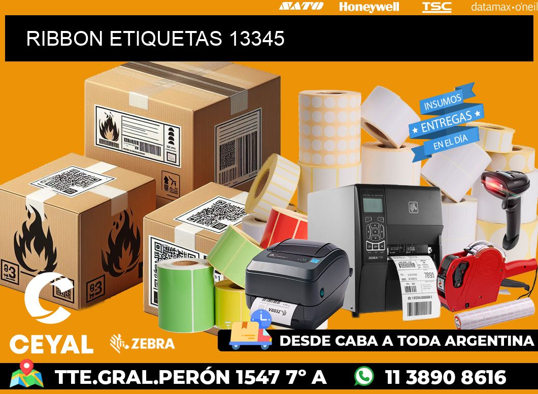 RIBBON ETIQUETAS 13345