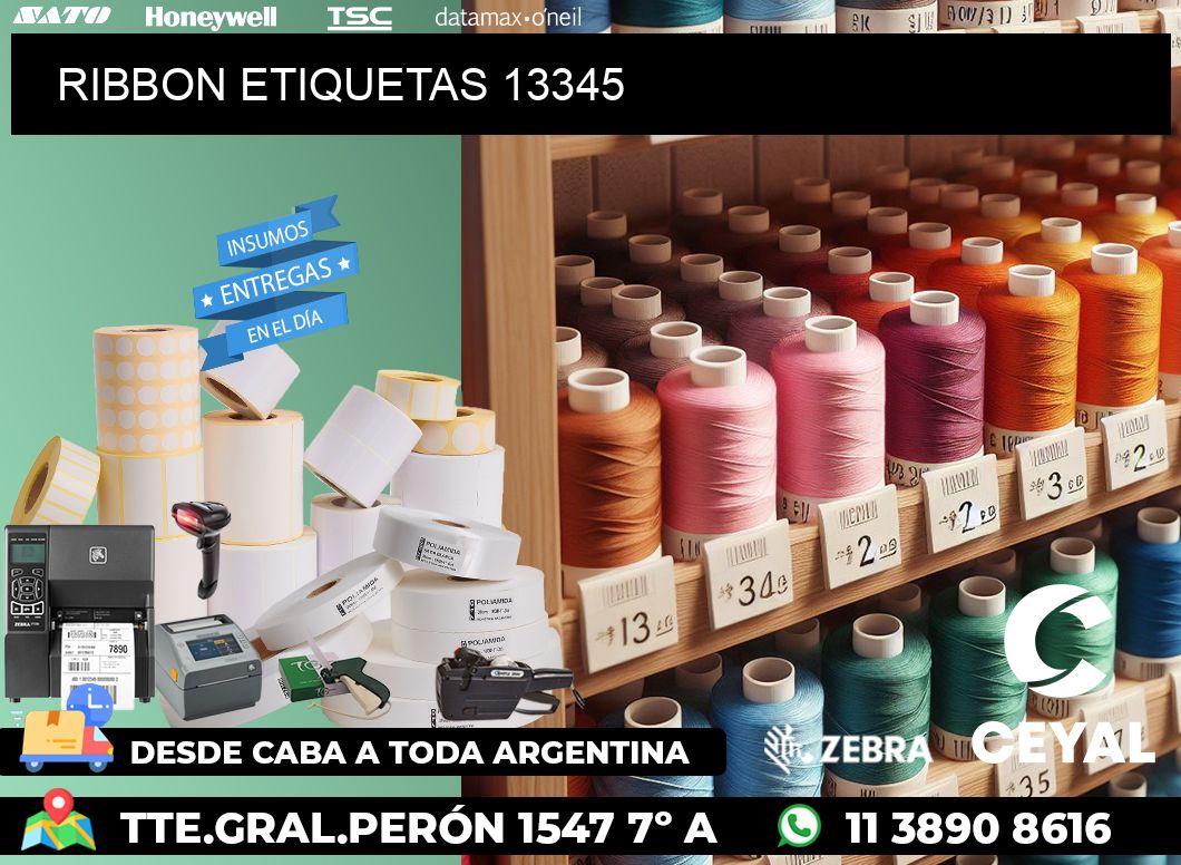 RIBBON ETIQUETAS 13345