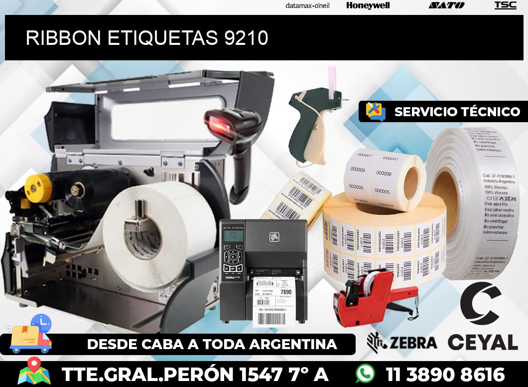 RIBBON ETIQUETAS 9210