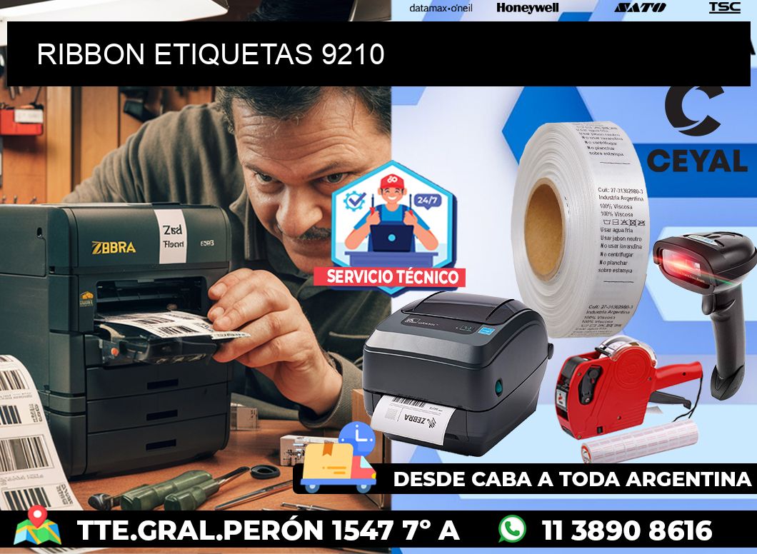 RIBBON ETIQUETAS 9210