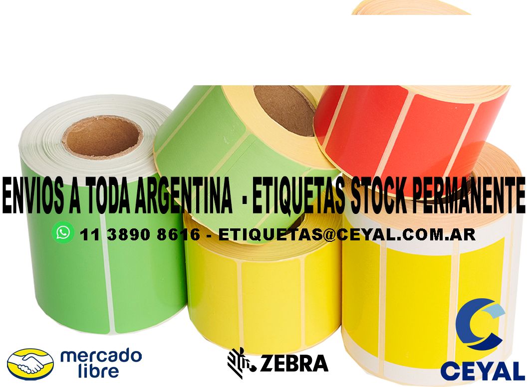 79 ETIQUETAS PAPEL TERMICO 24 x 55 X5000 UNIDADES