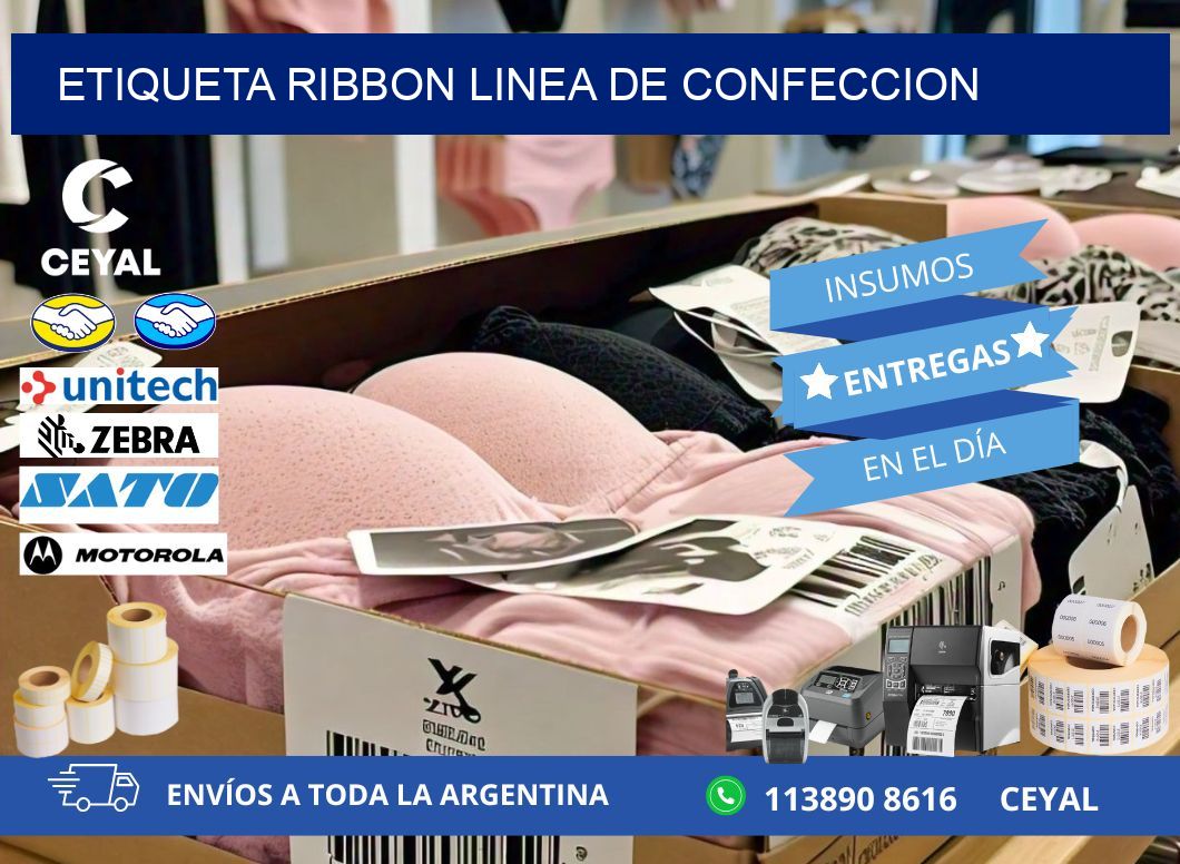 ETIQUETA RIBBON LINEA DE CONFECCION