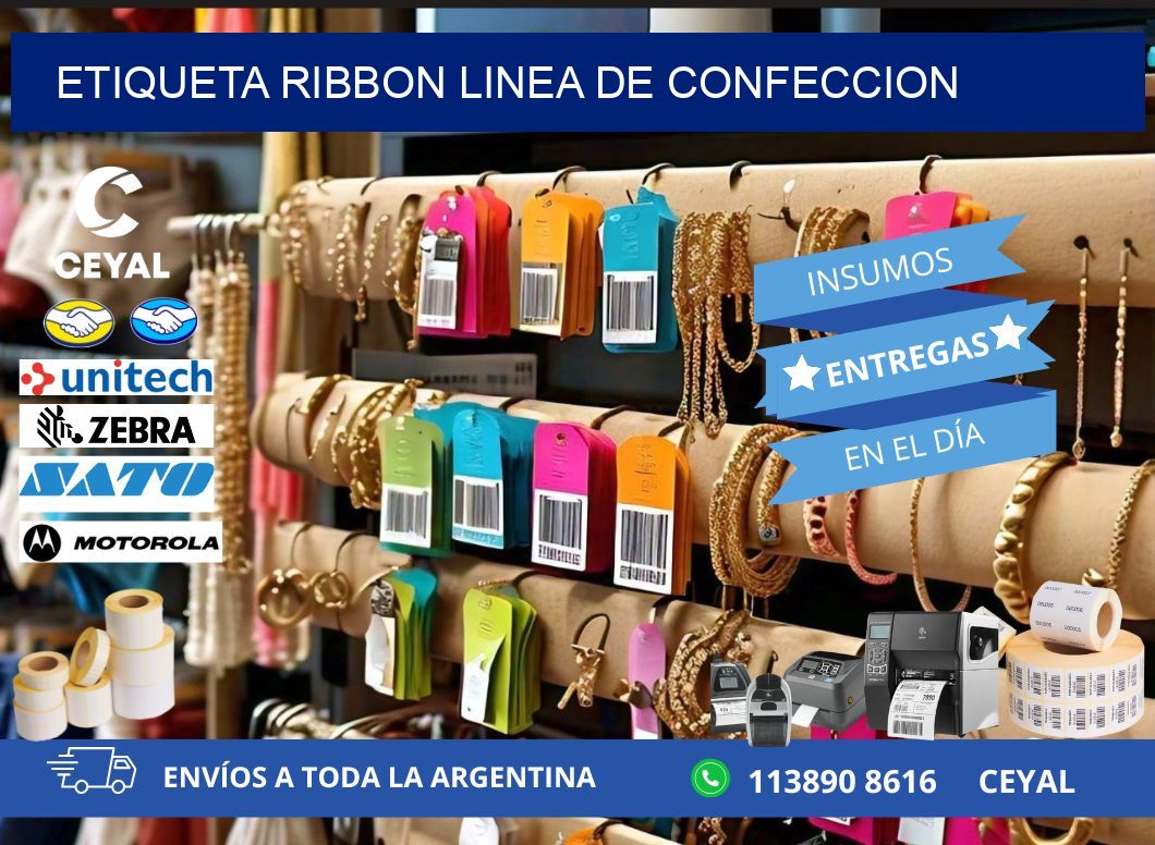 ETIQUETA RIBBON LINEA DE CONFECCION