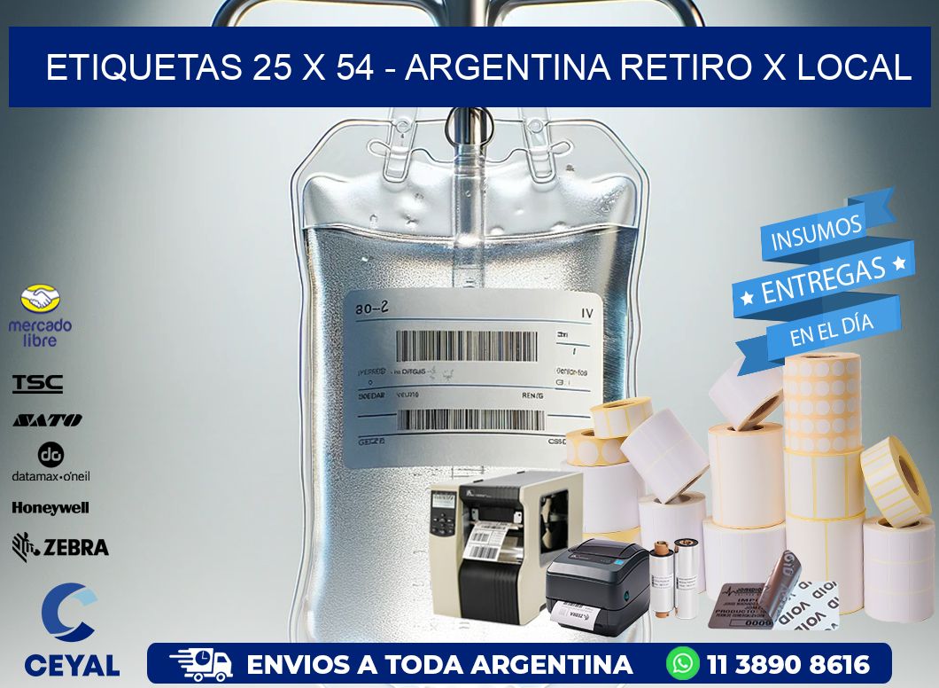 ETIQUETAS 25 x 54 – ARGENTINA RETIRO X LOCAL