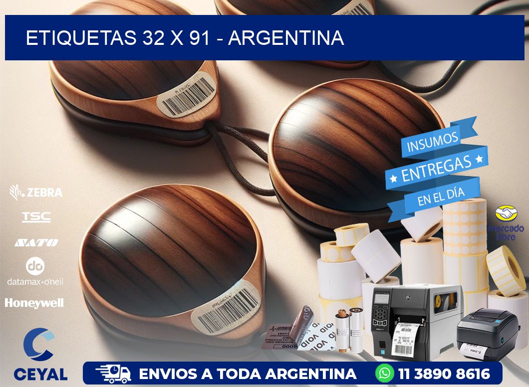 ETIQUETAS 32 x 91 - ARGENTINA